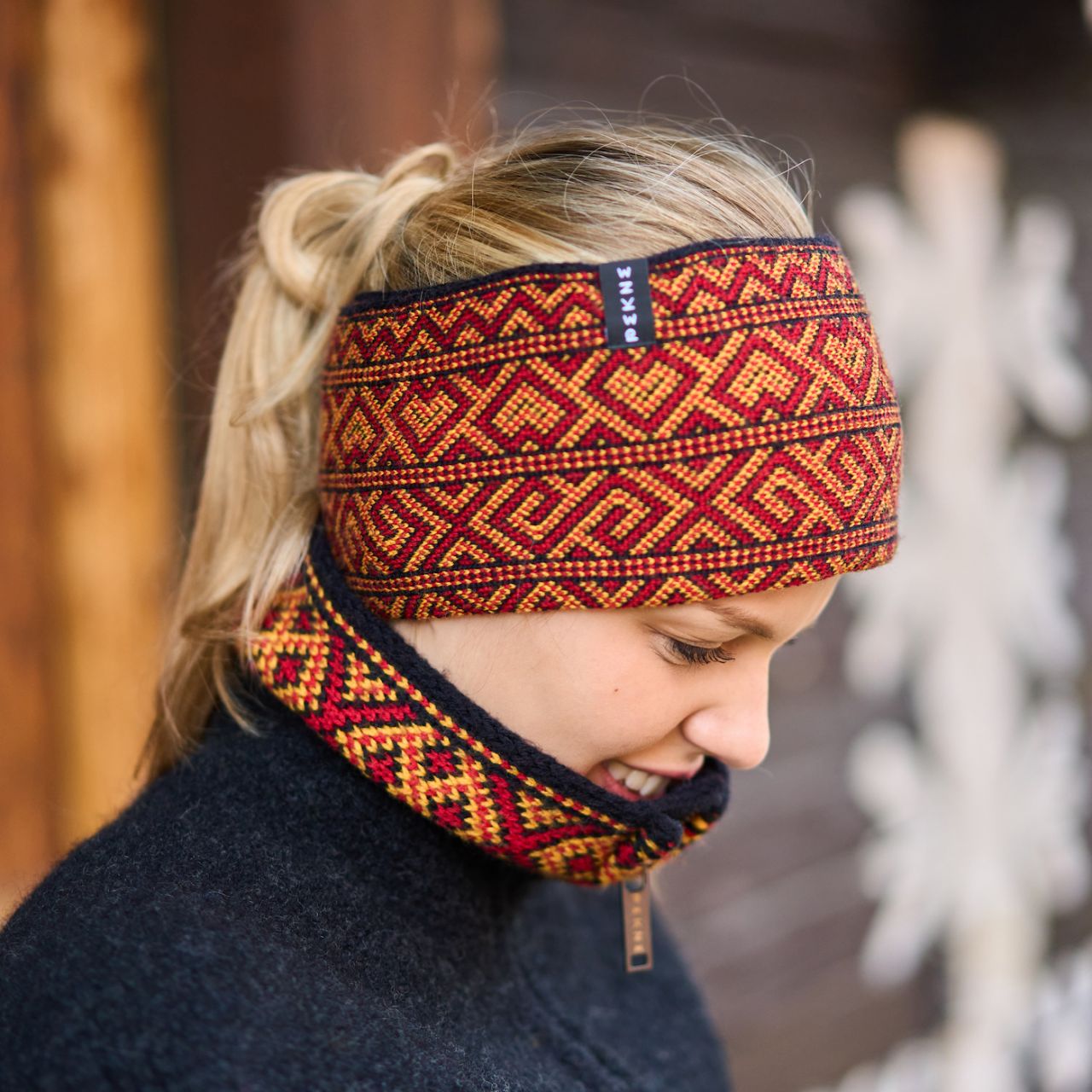 Nákrčník Strážov veľ. UNI - Nákrčník alebo čelenka Strážov@100% extra jemné merino