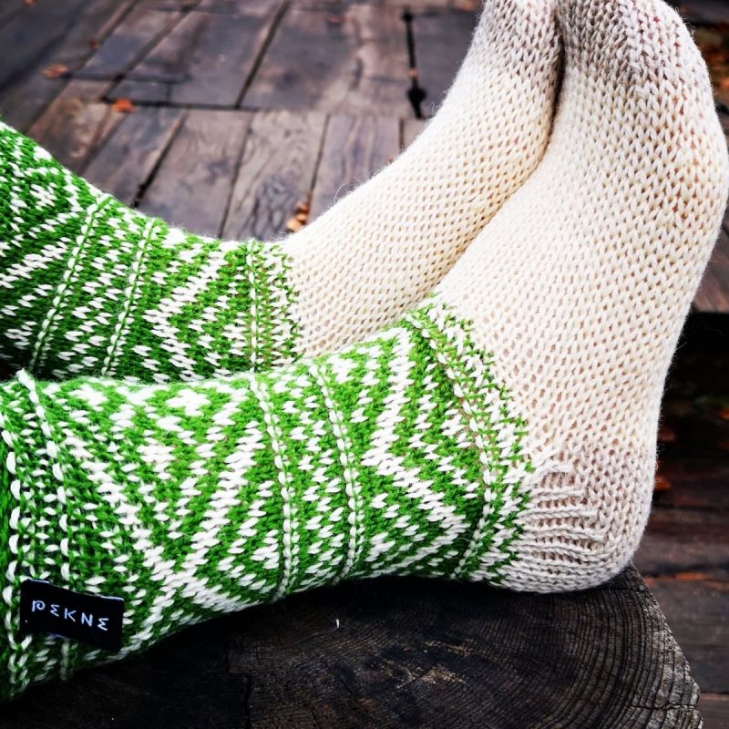 Ponožky Strážov veľ. 40-41 - Vlnené ponožky originálneho čičmanského ornamentu z kopíc