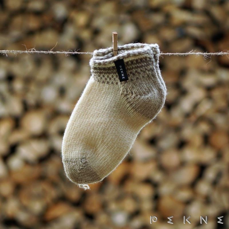 Ponožky Strážov členkové veľ. 38-39 - Vlnené ponožky originálneho čičmanského ornamentu z kopíc