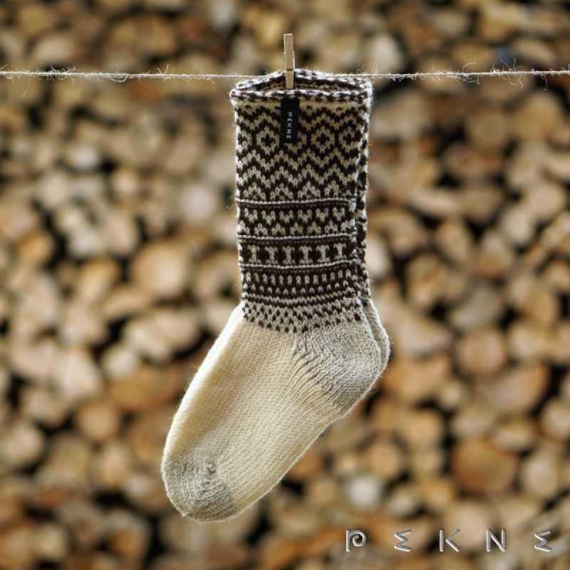 Ponožky Súča veľ. 42-43 - vlnené ponožky- motív Horná Súča